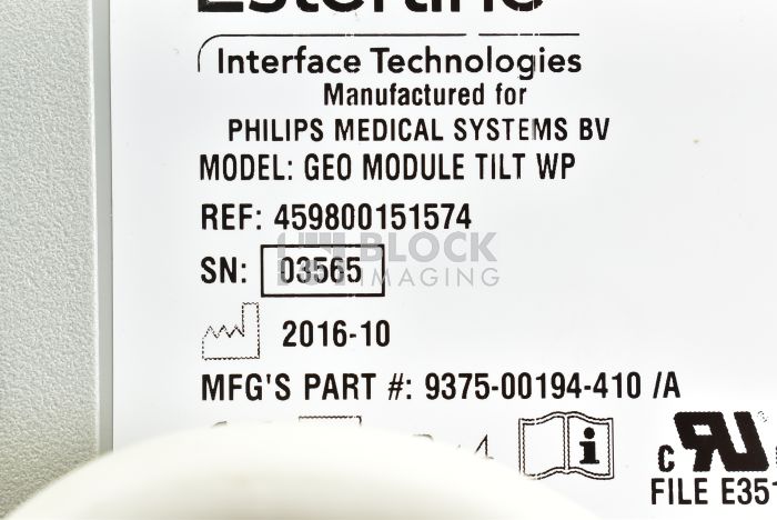 4598-001-51574 - Philips - Cath/Angio - GEO Module Tilt WP | Block